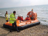 Association of Search and Rescue Hovercraft (Great Britain) - A performance check after a recent engine change to increase the craft's performance (submitted by Paul Hiseman).